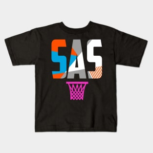 Throwback San Antonio Basketball Kids T-Shirt